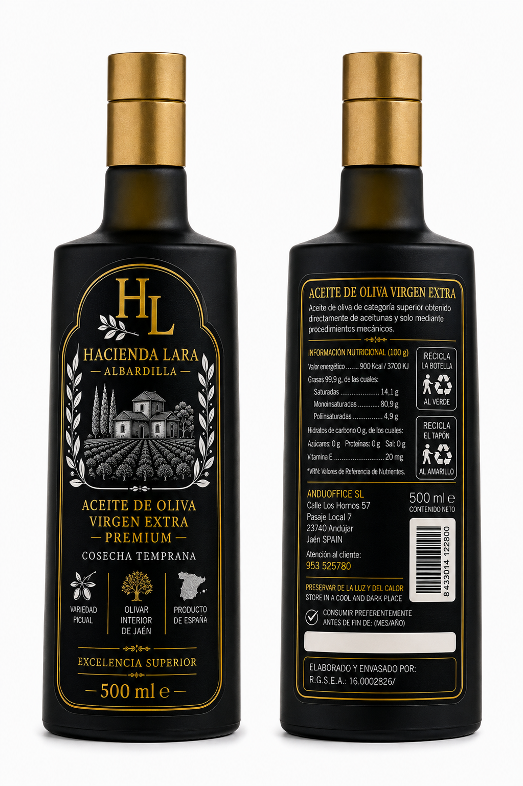 Aceite de Oliva Virgen Extra Premium Hacienda Lara - Imagen 3
